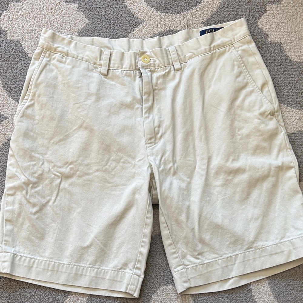Ralph Lauren Cream Polo Shorts size 33